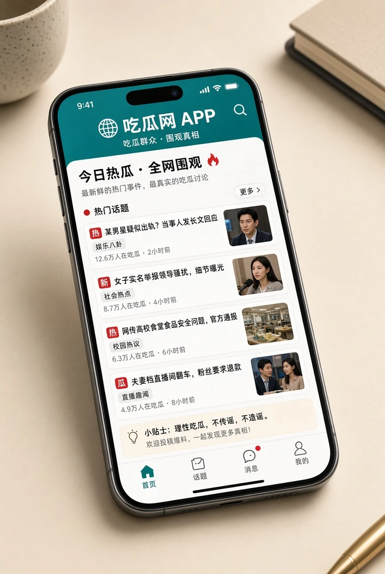 吃瓜网APP移动阅读视觉